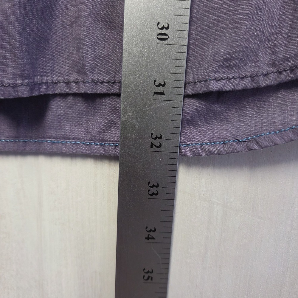 Hurley Shirt Mens Gray Solid Casual Button Down Long Sleeve Collared Size 2XL - Picture 9 of 10
